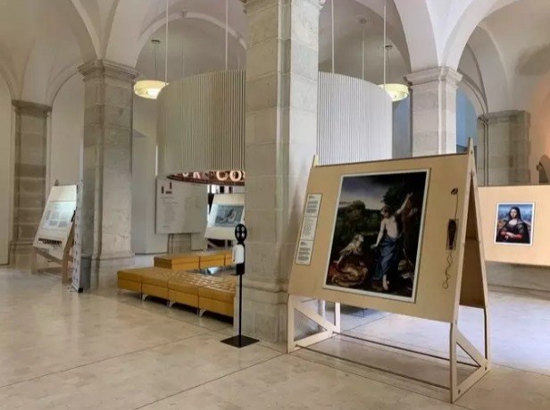 Uno de los cuadros de la exposición