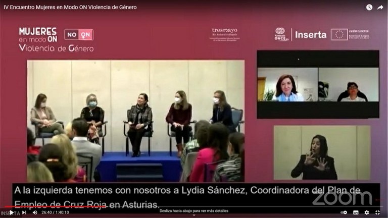 Pantallazo de la mesa redonda del encuentro