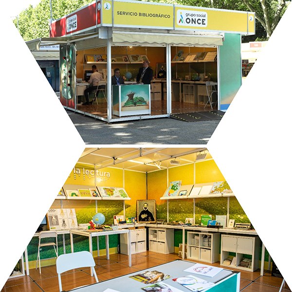Collage caseta Feria del Libro de Madrid