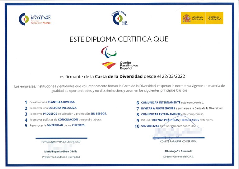 Carta de la Diversidad