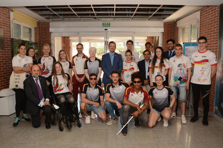 Parsons con los deportistas paralímpicos 