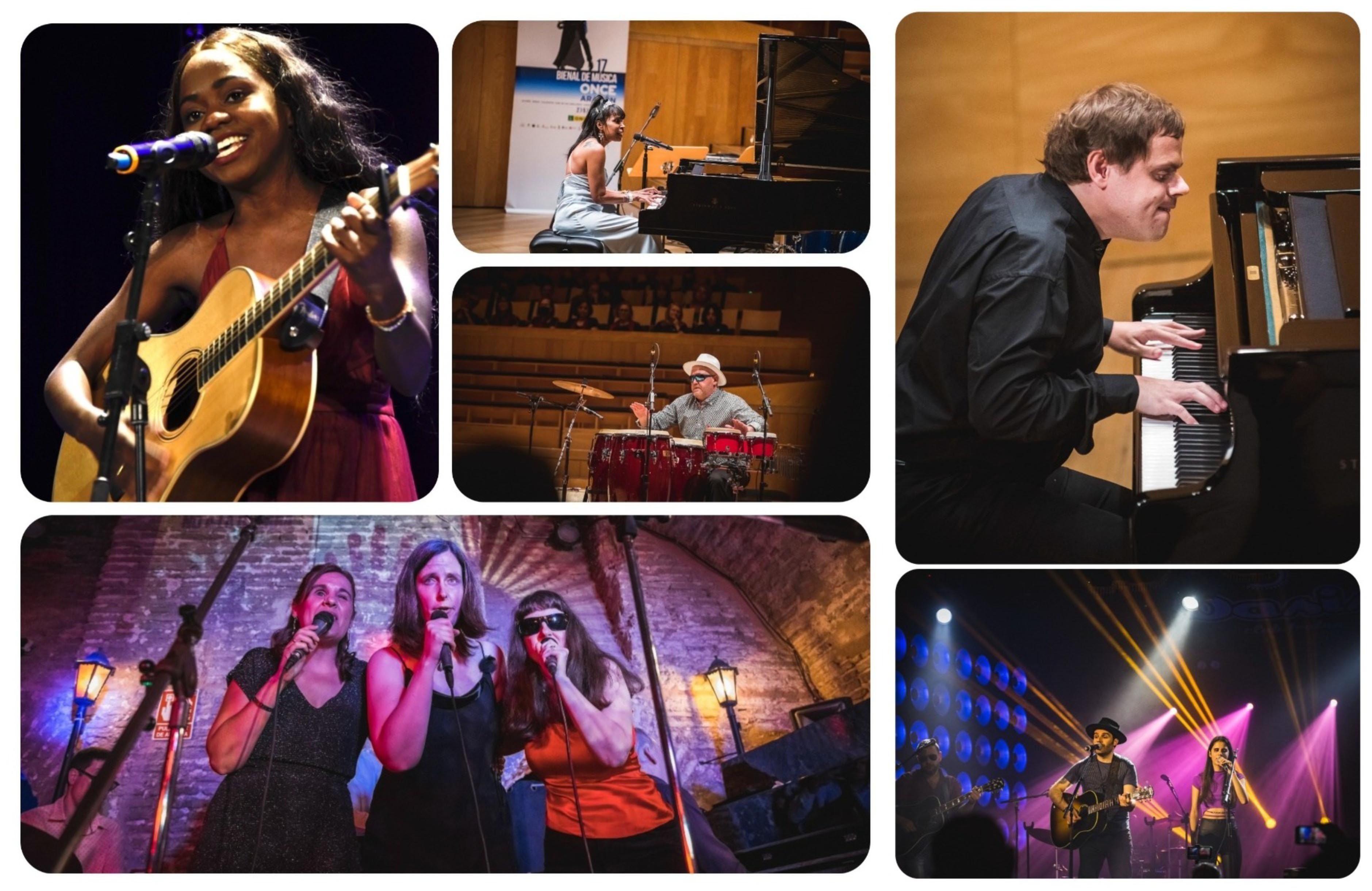 Collage con algunos de los artistas participantes