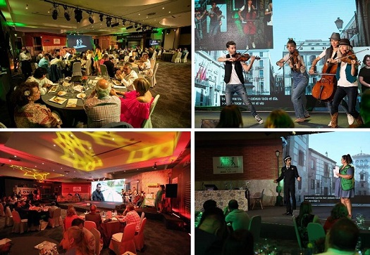 Collage con distintos momentos de la Gala