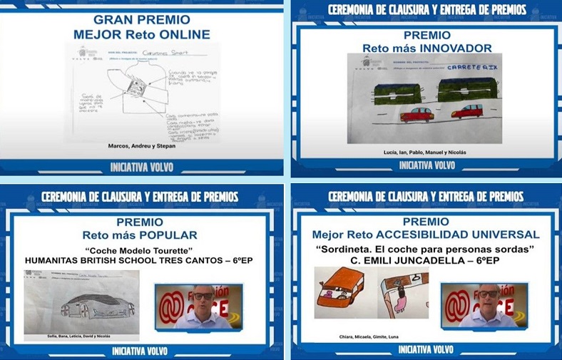 Collage de los trabajos ganadores