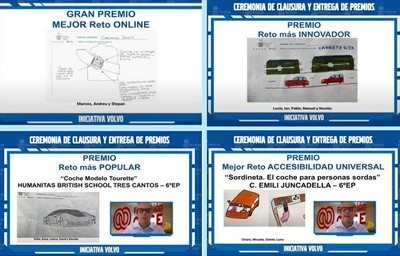 Collage de los trabajos ganadores
