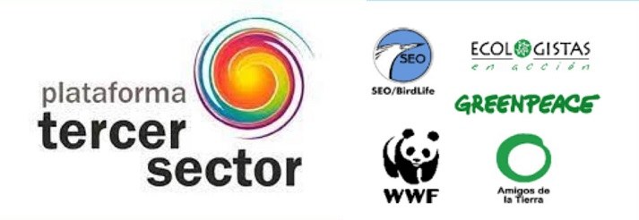 Collage de los logos del Tercer Sector y de las entidades ecológicas colaboradoras