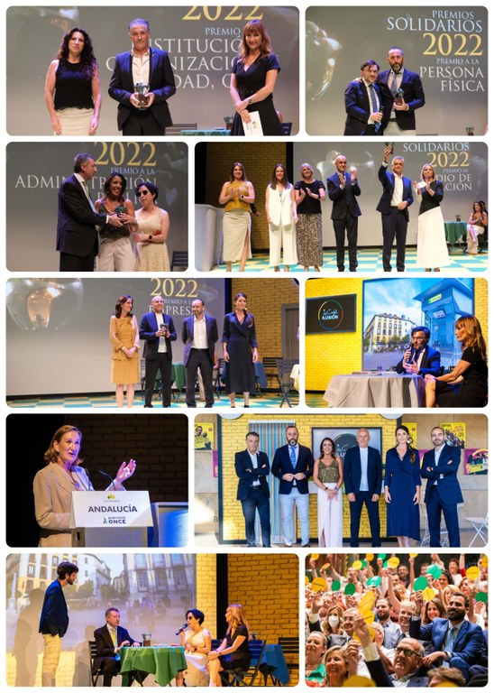 Collage Premios Solidarios Andalucía 2022