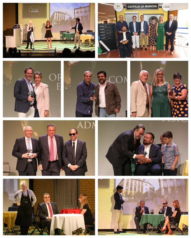 Varios momentos de la entrega de los Solidarios Castilla-La Mancha