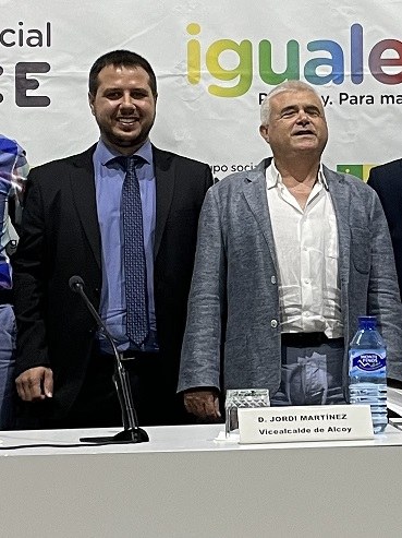 Sergio Barrera,a la izda., junto a Enrique Llín