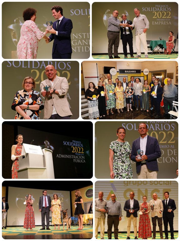 Collage Premios Solidarios Illes Balears