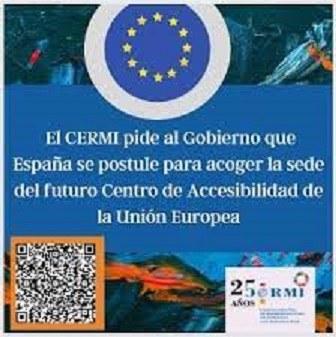 Logo del CERMI con la bandera de la UE