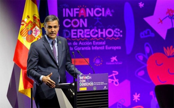 Pedro Sánchez durante la presentación del Plan de Garantía Juvenil