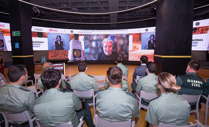 Un momento del curso de formación  al cuerpo de la Guardia Civil