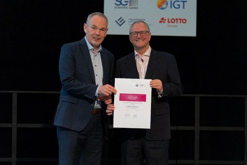 Hansjörg Höltkemeier (Presidente de EL) y Patricio Cárceles (Director General Adjunto de Juego de la ONCE) 