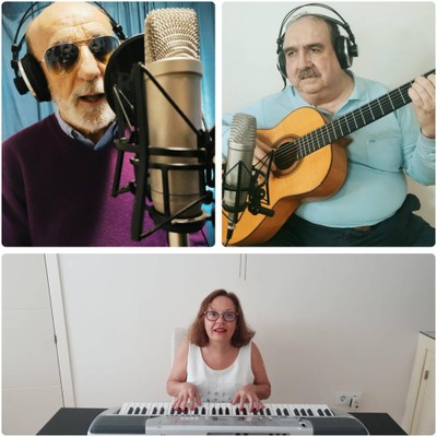 Collage con las imágenes de  Javier Ponce, Pepe Díaz y Teresa Escobar