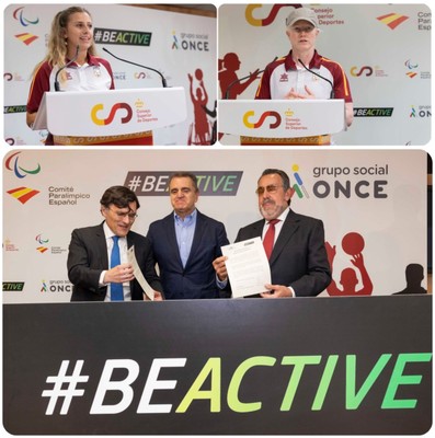 Collage con varios momentos de la presentación