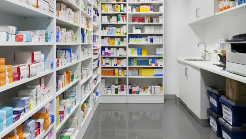 Interior de una farmacia