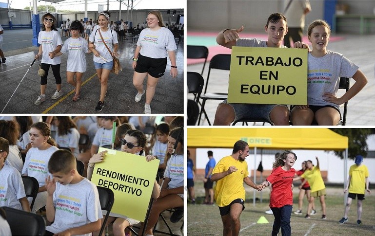 Collage de imágenes de los jóvenes participantes