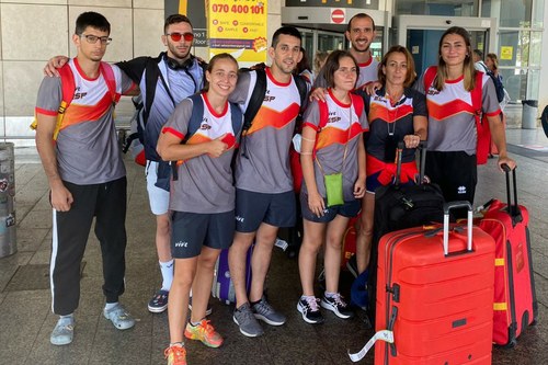 Delegación española de Judo que ha acudido al europeo