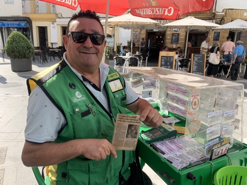 Francisco Javier en su punto de venta