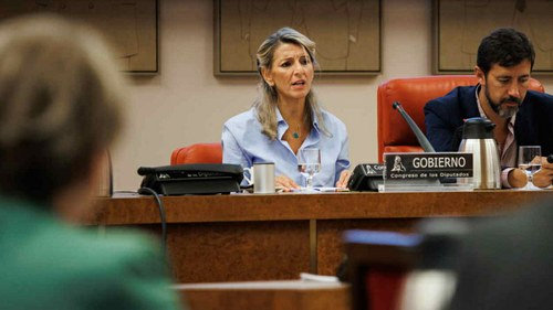 La vicepresidenta y ministra de Trabajo, Yolanda Díaz