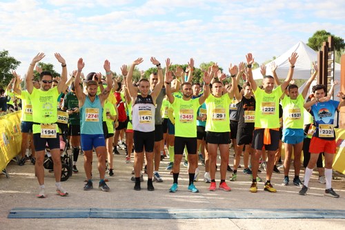 Linea de salida momentos antes de la carrera