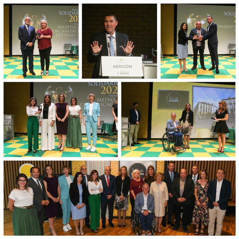 Collage ganadores Premios Solidarios Aragón 2022