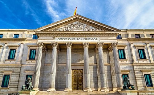 Fachada del Congreso de los Diputados