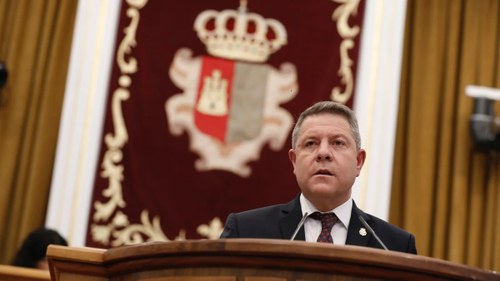 García-Page durante el debate sbre el estado de la región