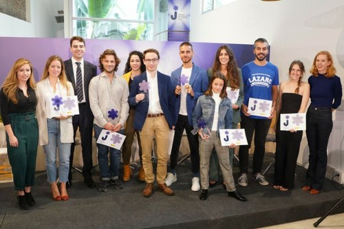 Ines junto al resto de galardonados con estos premios