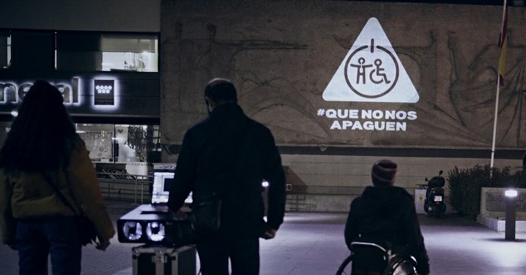 Imagen promocional de la campaña de COCEMFE 'Que no nos apaguen'