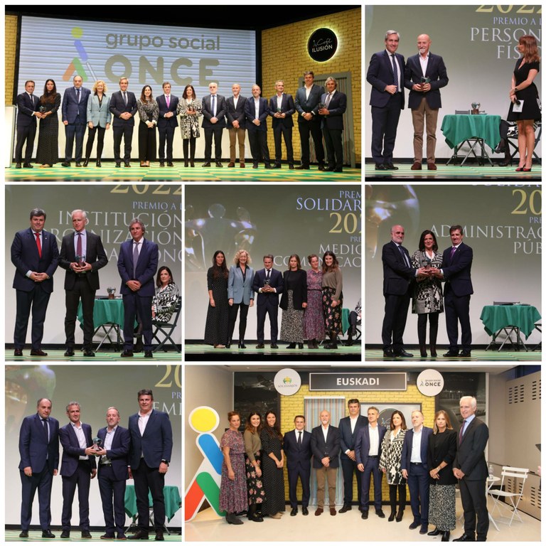 Collage Premios Solidarios Euskadi 2022