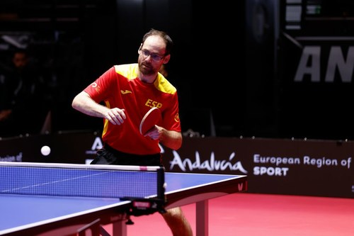 Eduardo Cuesta en pleno partido