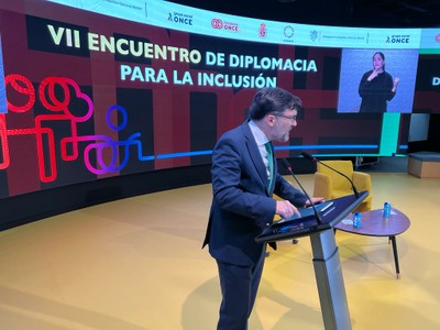 Momento de la intervención de Alberto Durán