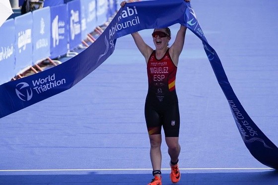 Andrea Miguélez celebra su triunfo