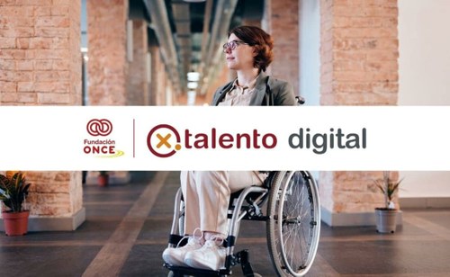 Diapositiva cartel Por Talento Digital