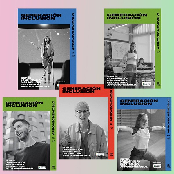 Collage con las creatividades de la campaña