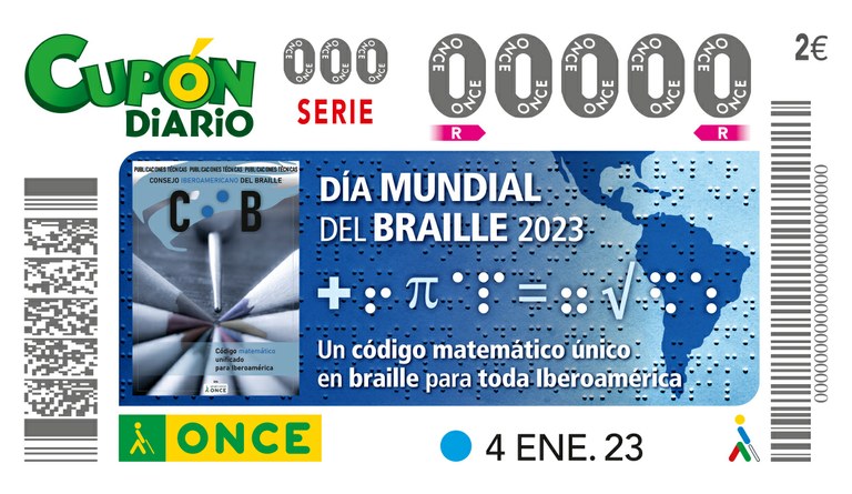 Cupón dedicado al Día Mundial del Braille 2023