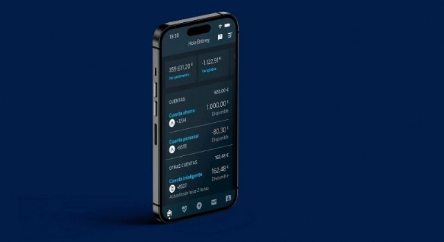 Modo oscuro de la app de BBVA