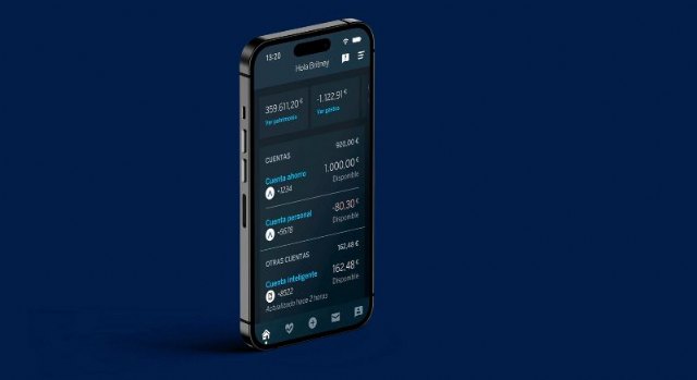 Modo oscuro de la app de BBVA