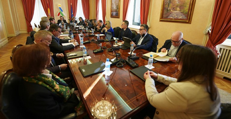 Un momento de la reunión del pleno