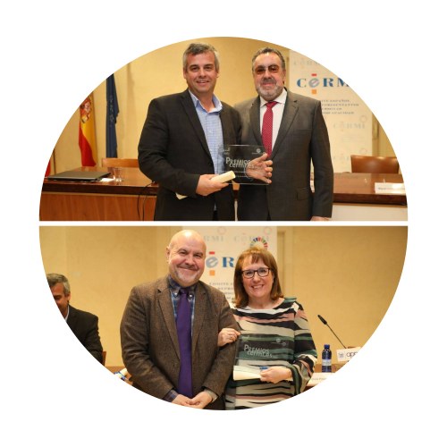 Entrega de los galardones a Leardy y Antona