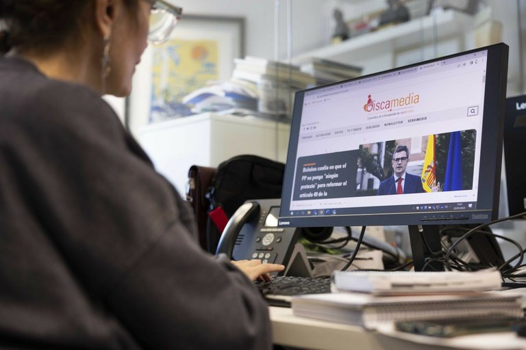 Una periodista de Servimedia trabaja en el portal Discamedia.es