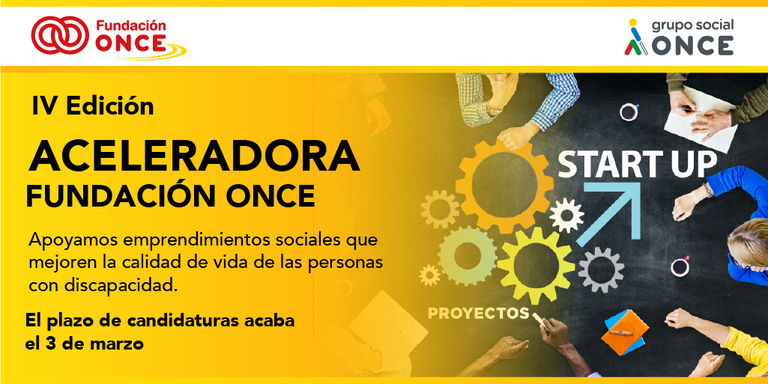 Diapositiva cartel de la nueva convocatoria de startups r
