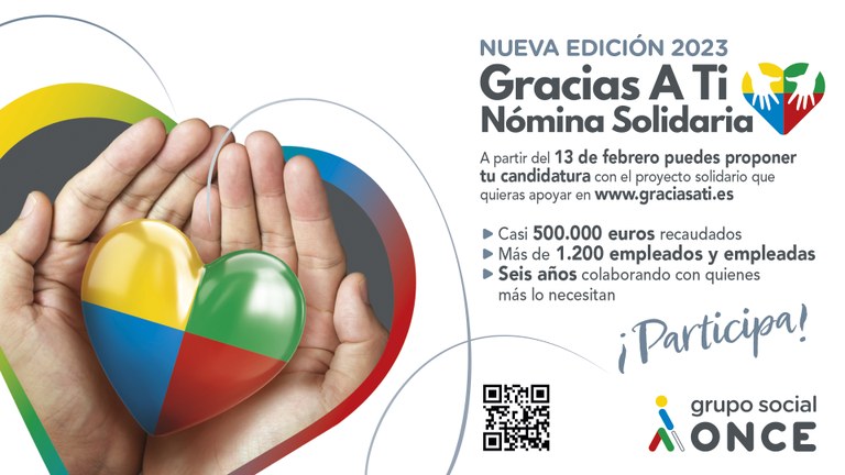 Diapositiva cartel de la nueva convocatoria del programa Gracias a Tí