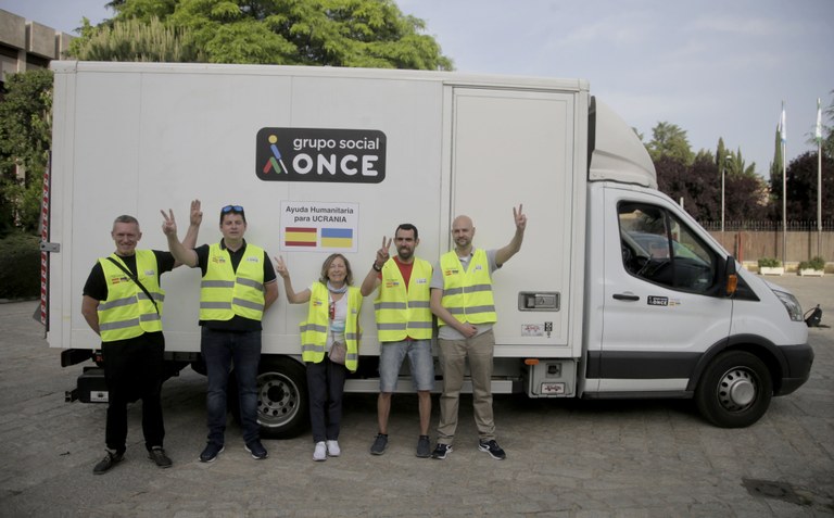 Expedición del Grupo Social ONCE con material para Ucrania