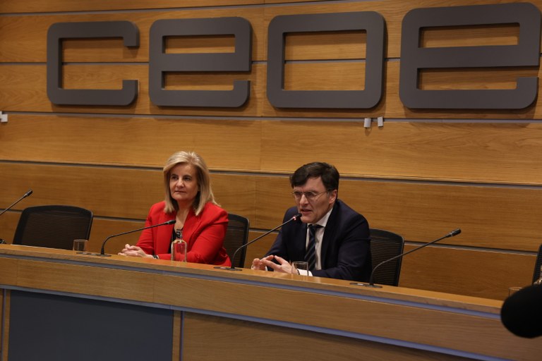 Clausura del acto de Fundación ONCE y CEOE