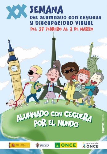 Cartel de la semana educativa en Sevilla