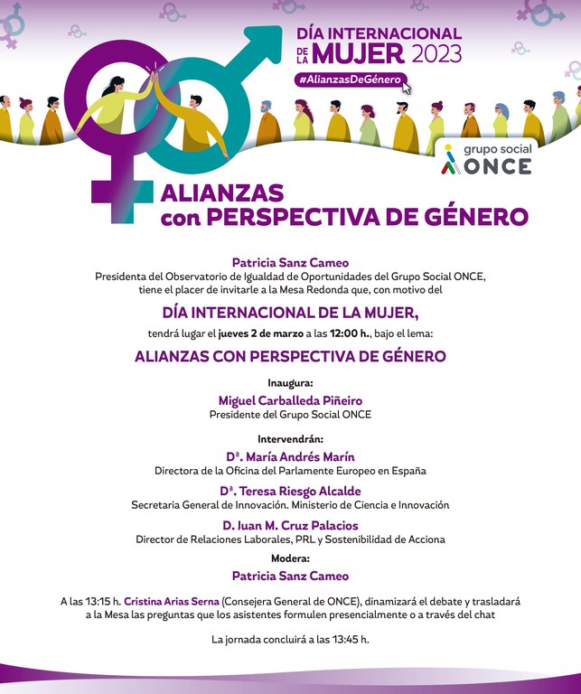 Invitación Día Internacional de la Miujer