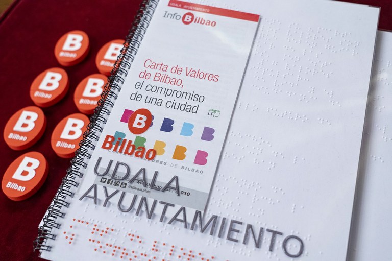 Carta de Valores de Bilbao en braille